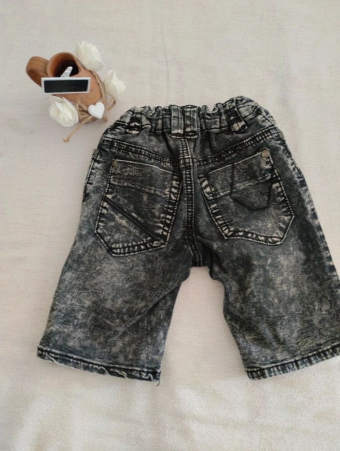 Short en jeans 👖 noir orchestra - photo numéro 2