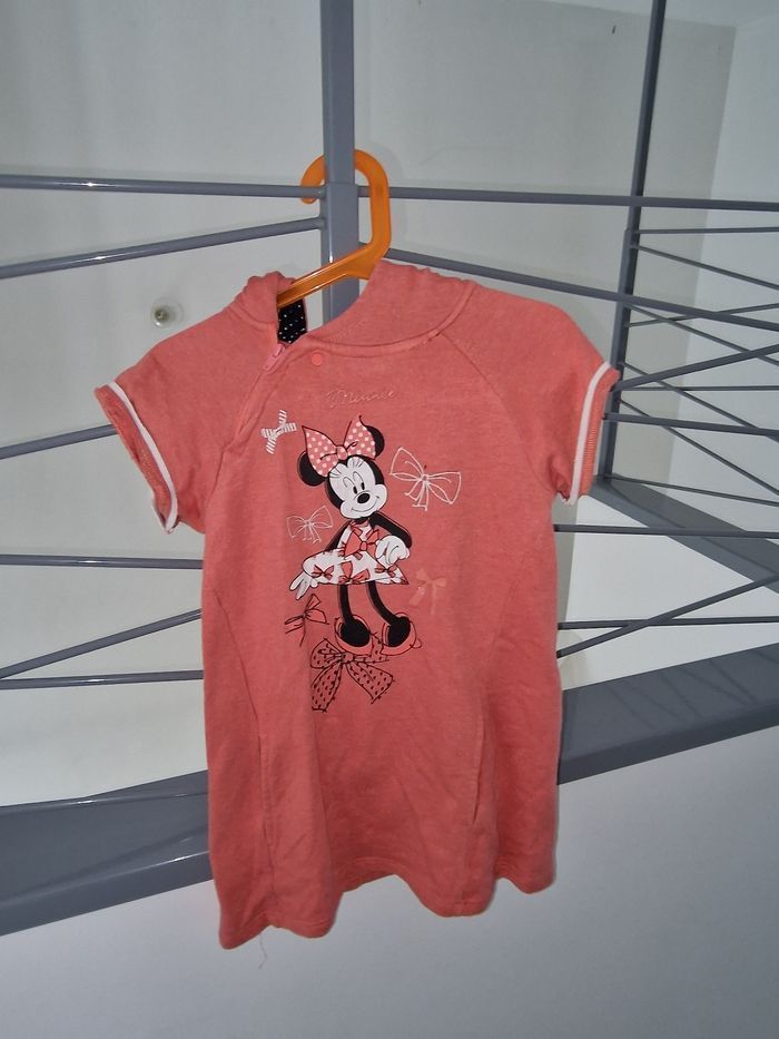 robe rose à capuche minnie Disney