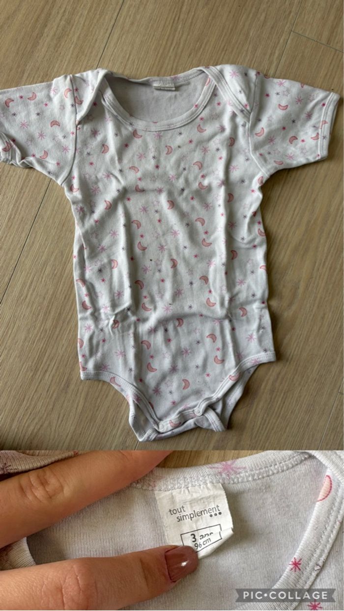 lot de bodys fille - photo numéro 5