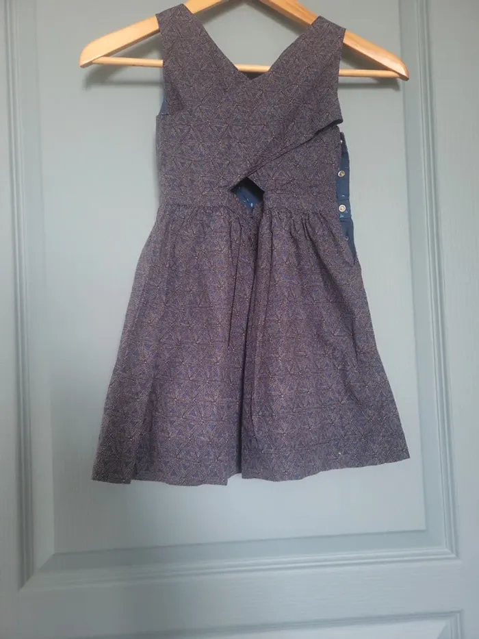 Magnifique robe réversible bleue Fille 5 ans Kiabi - photo numéro 5