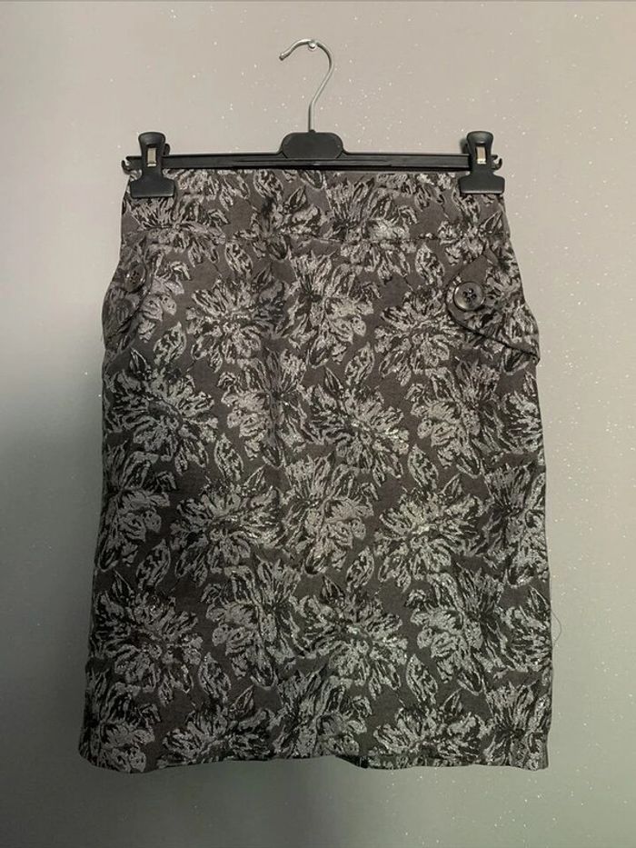 Ensemble Jupe + Veste Tailleur Gris Jupe T36 Veste T38 Sinequanone - photo numéro 6