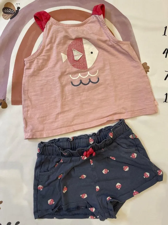 Ensemble bébé fille été Okaïdi