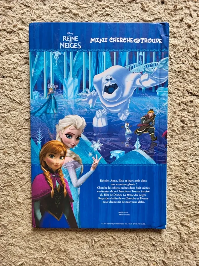 Livre jeu Cherche et trouve La Reine des Neiges Disney - photo numéro 2