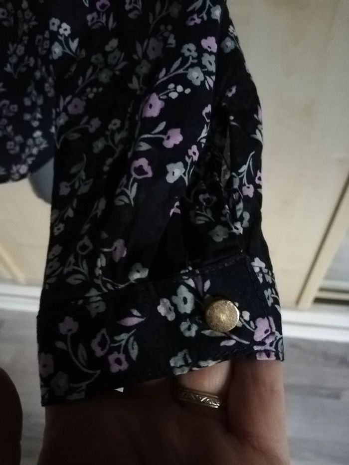 Blouse fleurie manches longues taille 38 - photo numéro 5