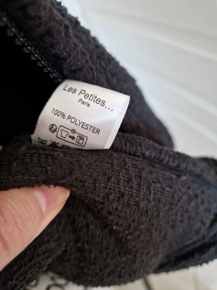 Veste blouson polaire Les Petites.. taille 42/44 noire - photo numéro 2
