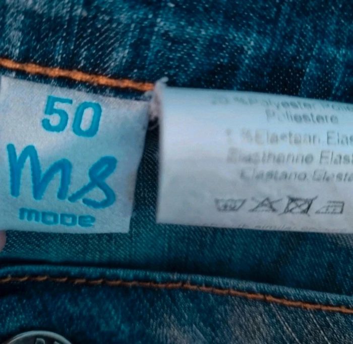 Pantacourt en jean taille 50 - photo numéro 3