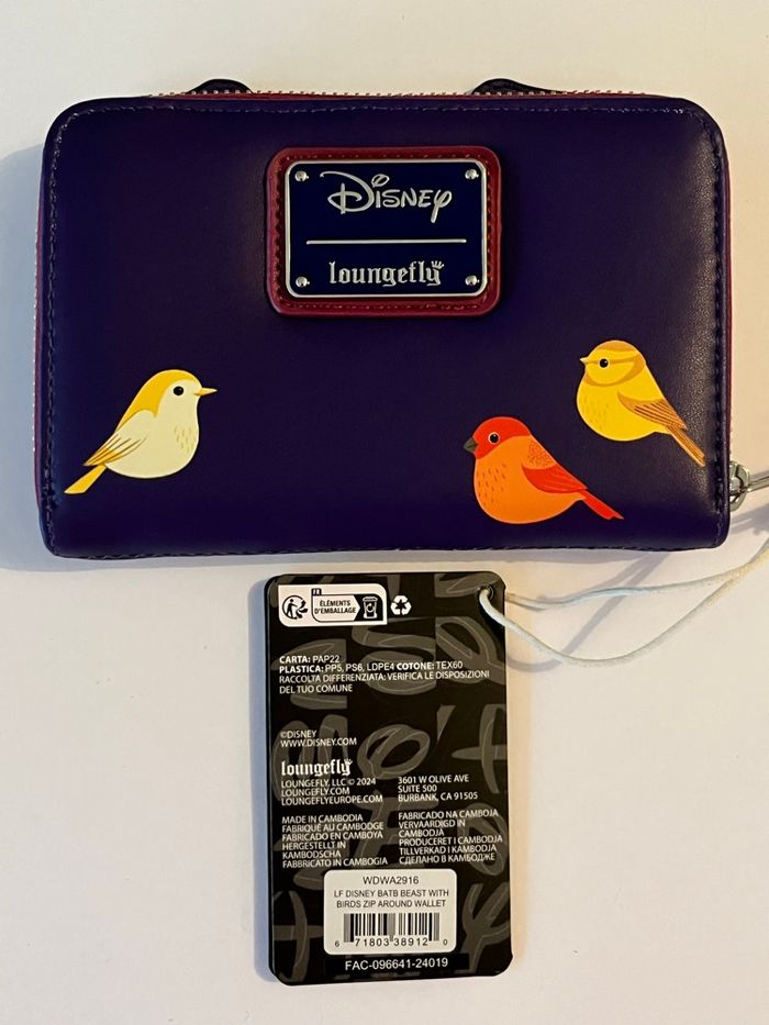 Portefeuille Loungefly Disney la bête aux oiseaux - photo numéro 2