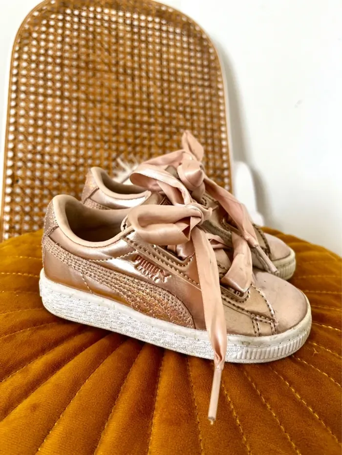 Baskets Puma or rose