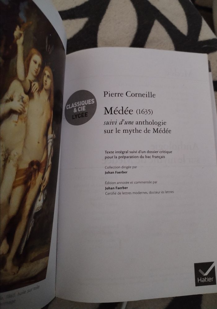 Livre "Médée" de Pierre Corneille édition Classiques & Cie Lycée  neuf - photo numéro 2