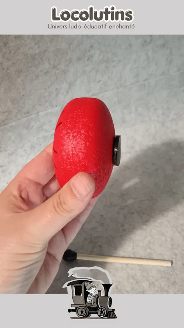 🚂 Tambour à langues ▪ 7,5 cm 6 notes rouge - photo numéro 4