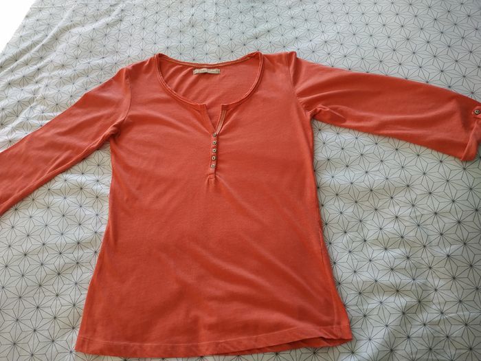 T-shirt couleur corail - photo numéro 5