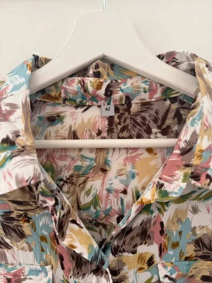 Belle chemise fluide en viscose neuve 42 XL - photo numéro 8