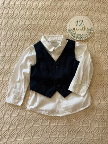Lot chemise + veston bébé 12 mois