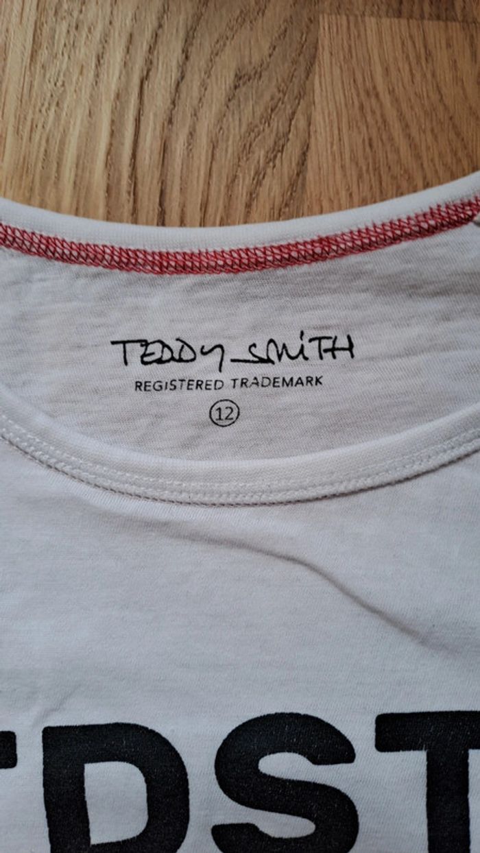 T-shirt manches courtes blanc Teddy Smith - photo numéro 3