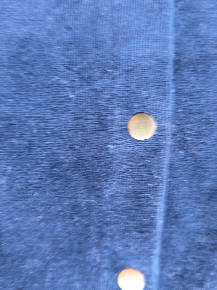 Pijama chaud mixte Zeeman bleu marine velours 50 cm - photo numéro 3