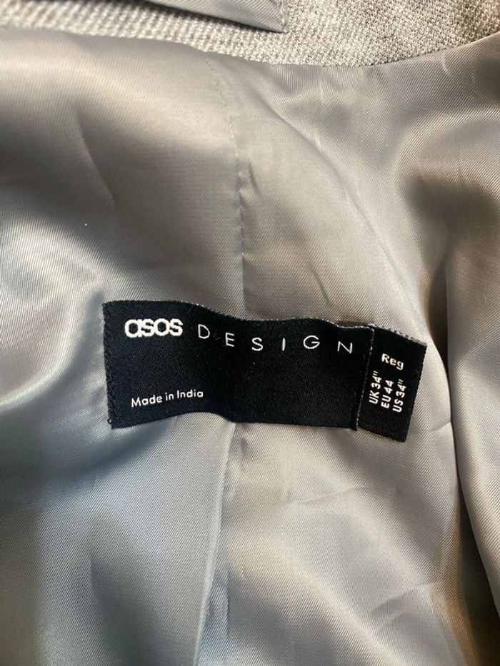 Blazer ajusté gris Asos Design taille 44 neuf - n27m - photo numéro 5
