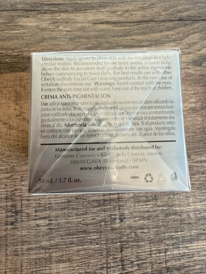 Obey your body crème anti pigmentation - photo numéro 3