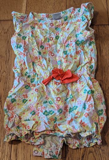 Combinaison fleurie Petit Bateau