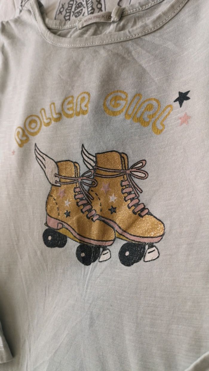 Tee-shirt roller girl 6 ans - photo numéro 2