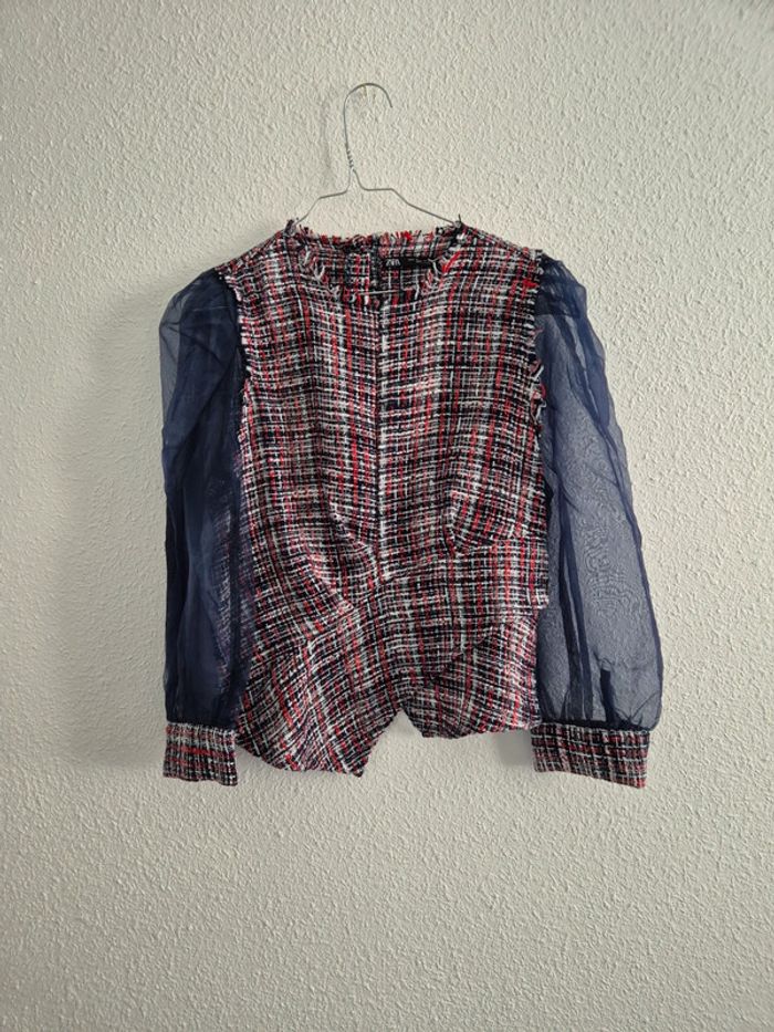 Top zara tweed