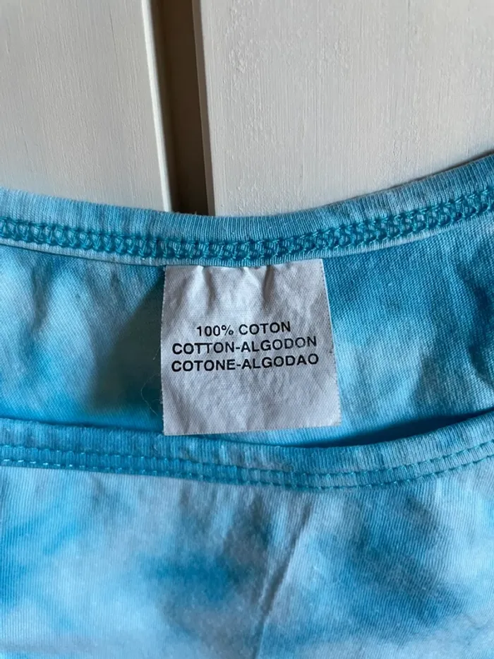 Débardeur « tie & dye » bleu - photo numéro 2