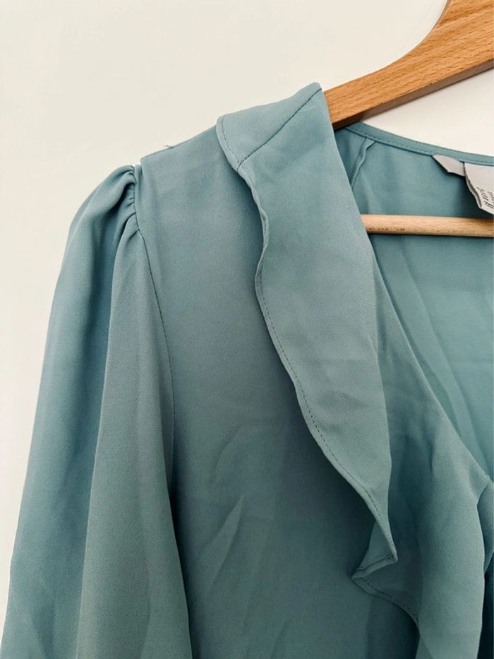 Blouse bleue H&M T44 - photo numéro 2