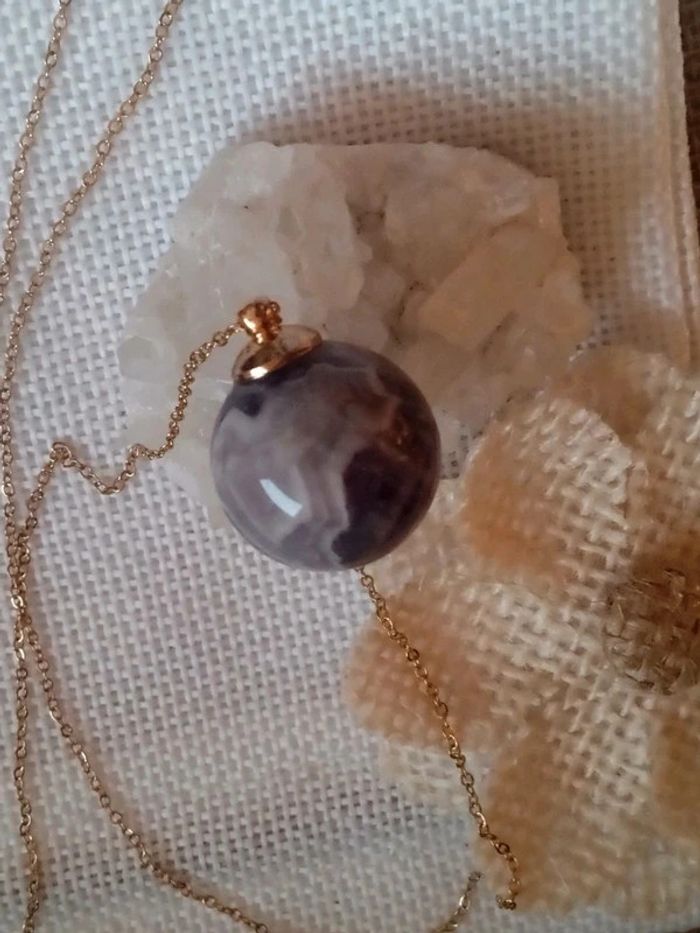 Collier boule d'améthyste naturelle 💜 - photo numéro 5