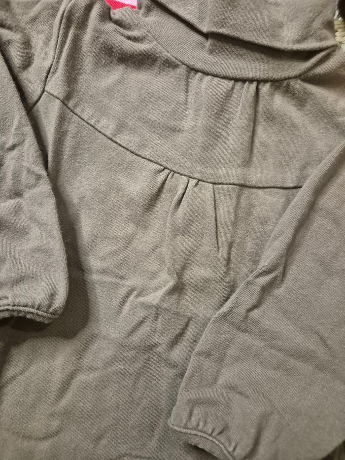 Lot de 5 t-shirts fille cols roulés - 6 mois - photo numéro 4