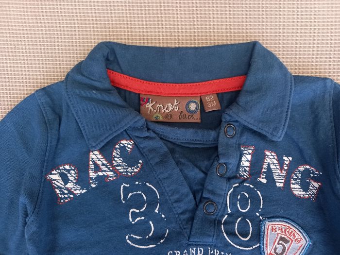 Polo manches longues garçon 62cm - photo numéro 3