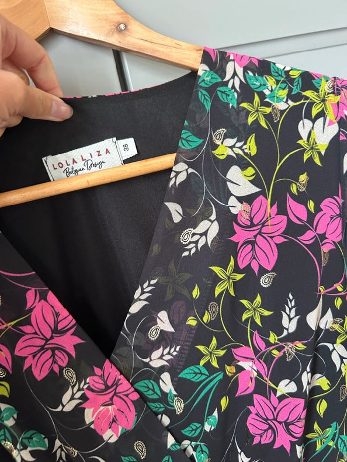 Robe fleurie cache cœur - photo numéro 2