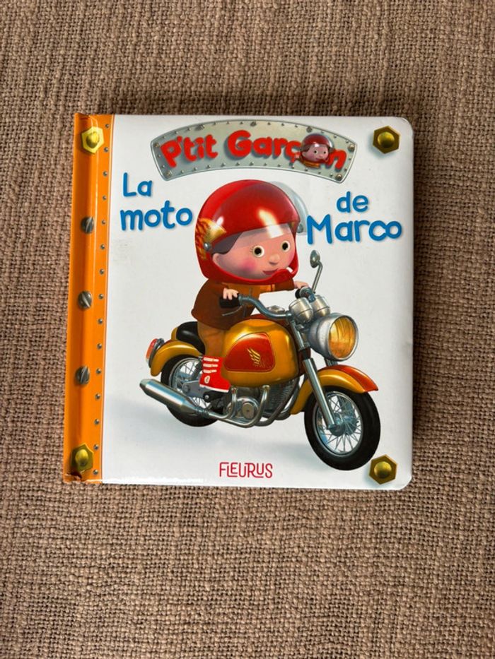 Livre p’tit garçon La moto de Marco