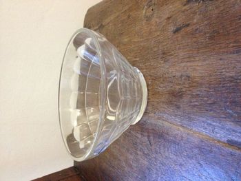 Bol en verre transparent