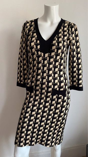 Robe pull noire et dorée Morgan taille M