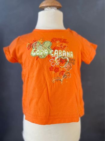 Tee shirt orange bébé