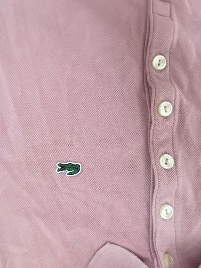 Polo Lacoste taille 40 rose - photo numéro 2