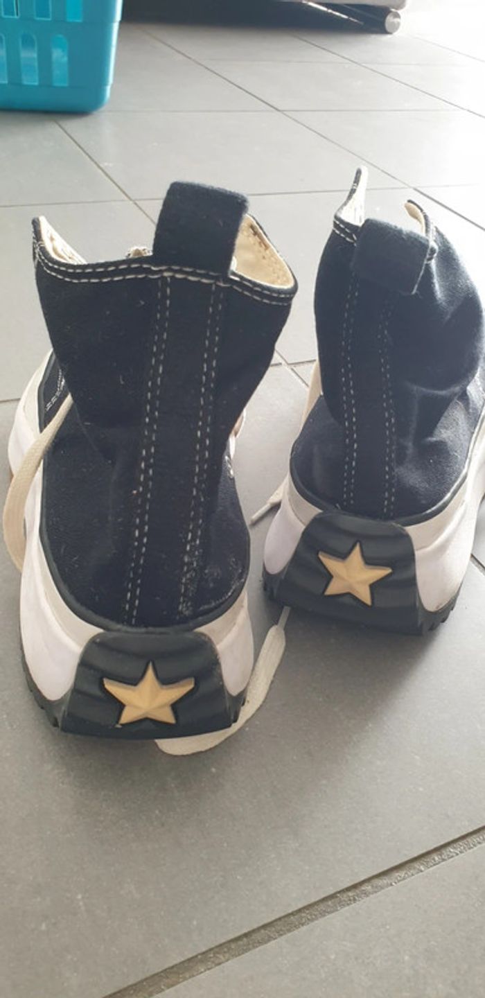 Converse hautes noires - photo numéro 3