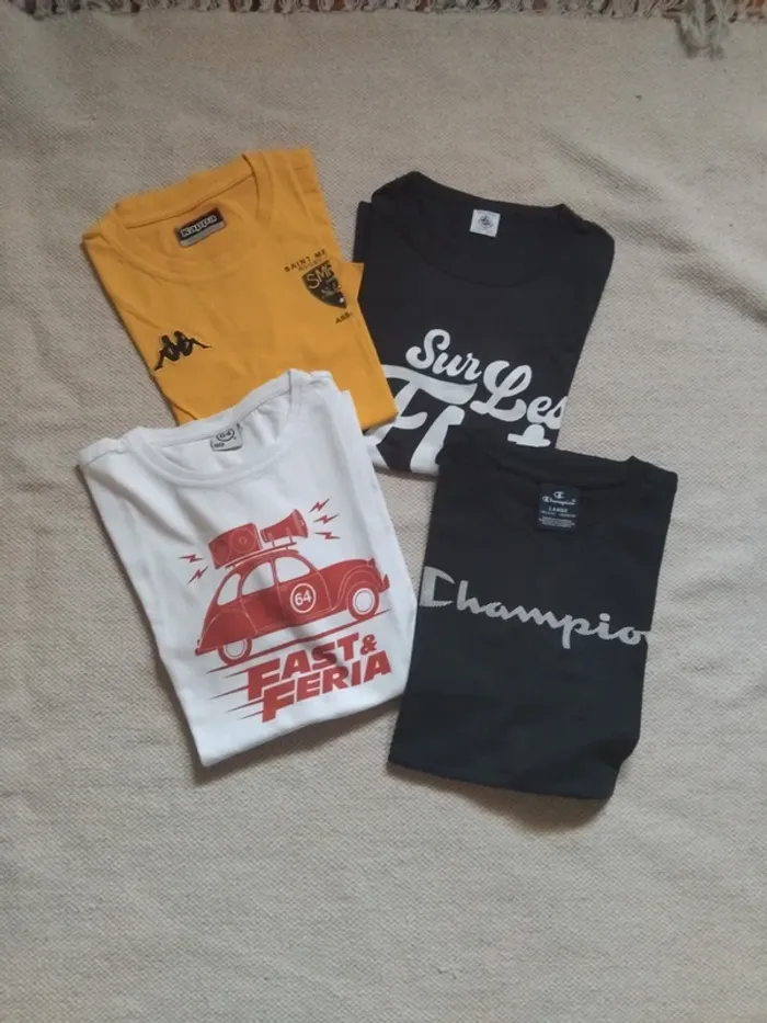 Lot 4 tee shirts t11 12 ans