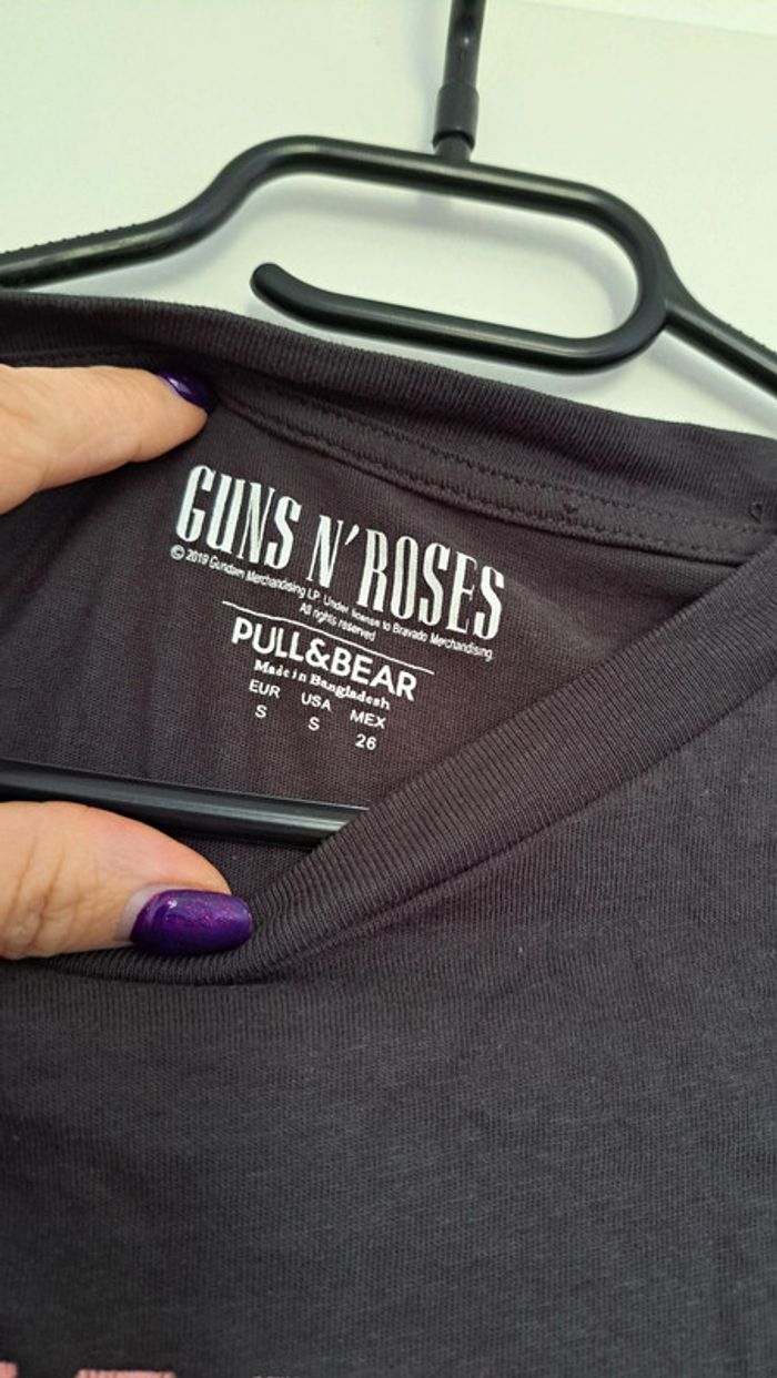 T-shirt guns'n roses pull & bear - photo numéro 4