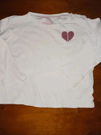 Tee-shirt rose pale 3 ans lupilu