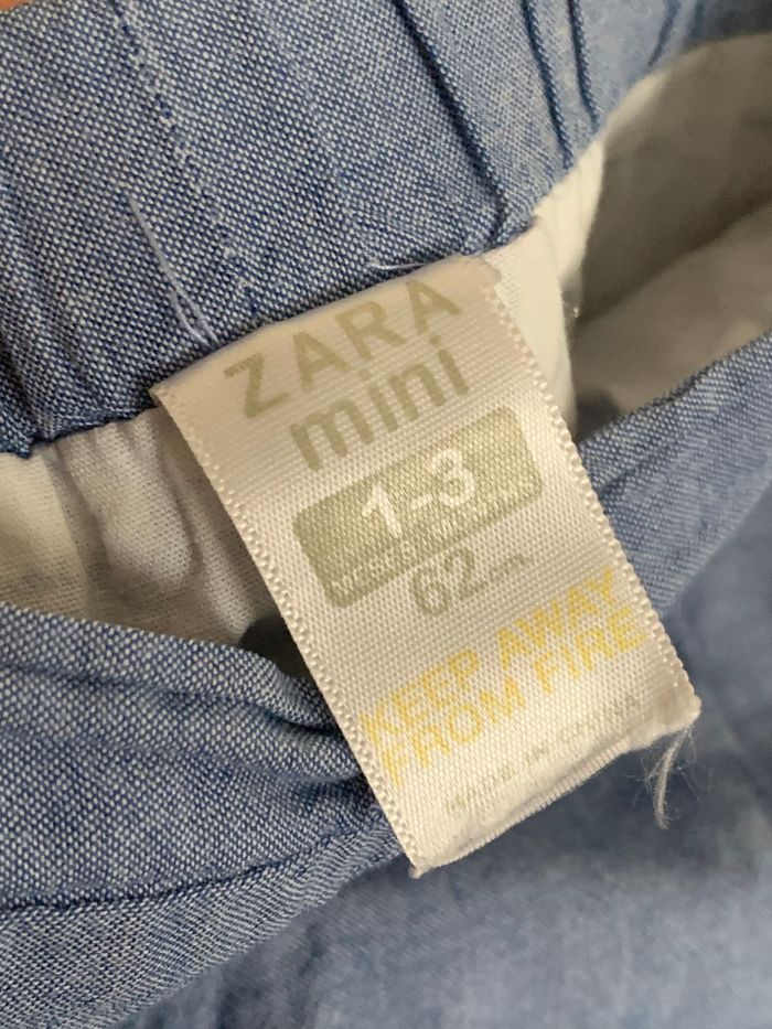 Pantalon chino Zara 1-3 mois 62cm - photo numéro 3