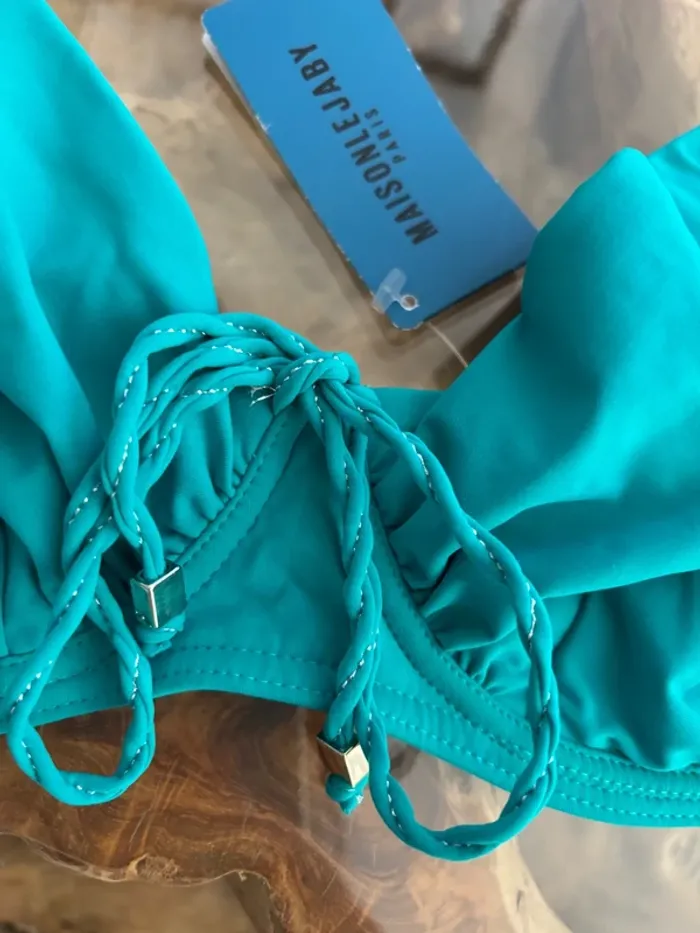 Haut de maillot de bain Maison Lejaby vert 100C - photo numéro 4