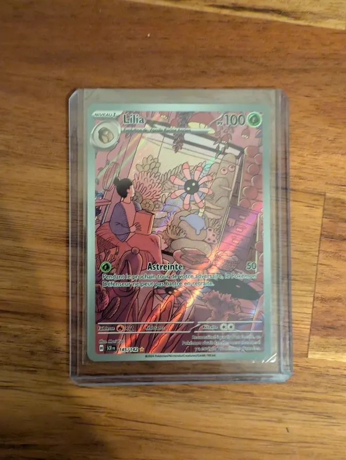 Carte Pokemon LILIA 145/142 Holo Secrète EV7 SCR FR