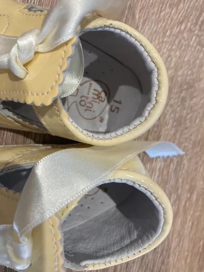 Chaussure beige vernis - photo numéro 3