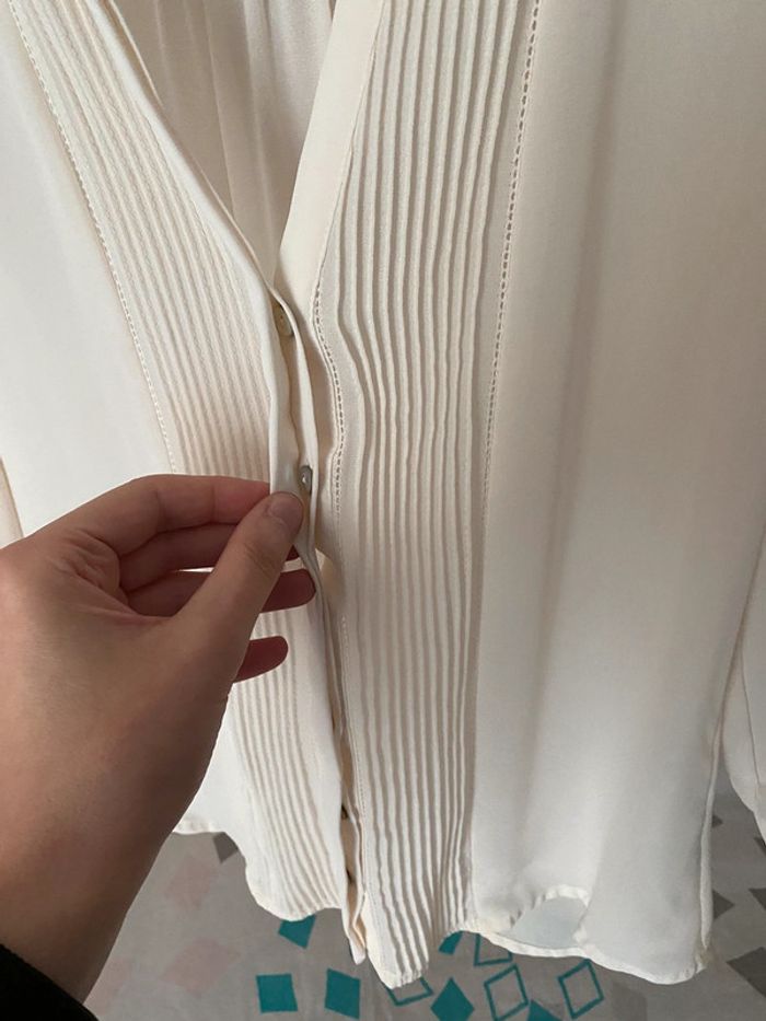 Superbe belle blouse chemise crème H&M taille 36 - photo numéro 3