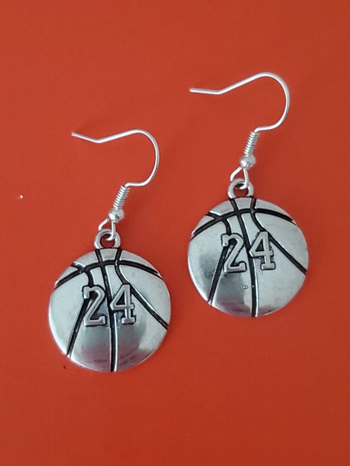 Boucles d'oreilles base-ball 24