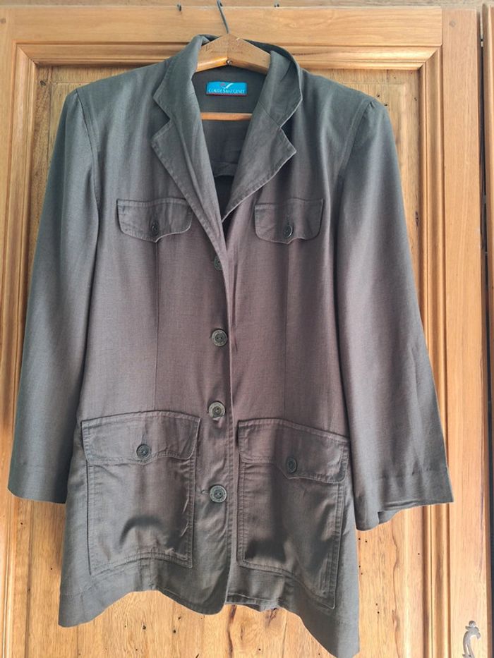 Veste saharienne contenant du lin - photo numéro 2