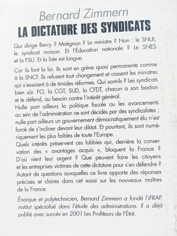 La dictature des syndicats  - Nos nouveaux maîtres - photo numéro 6