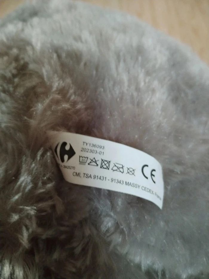Peluche éléphant boule 32cm - photo numéro 4