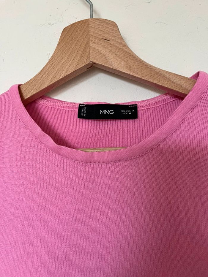 💗 Crop top débardeur dos nu rose moulant Mango – Taille M 💗 - photo numéro 3