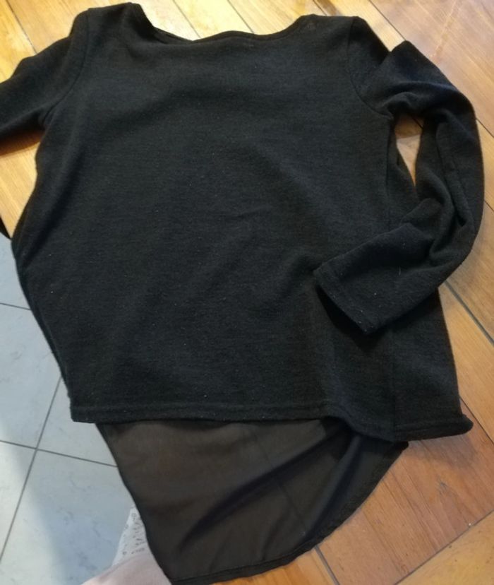 Pull col bateau. Taille S. Effet drapé derrière. - photo numéro 2